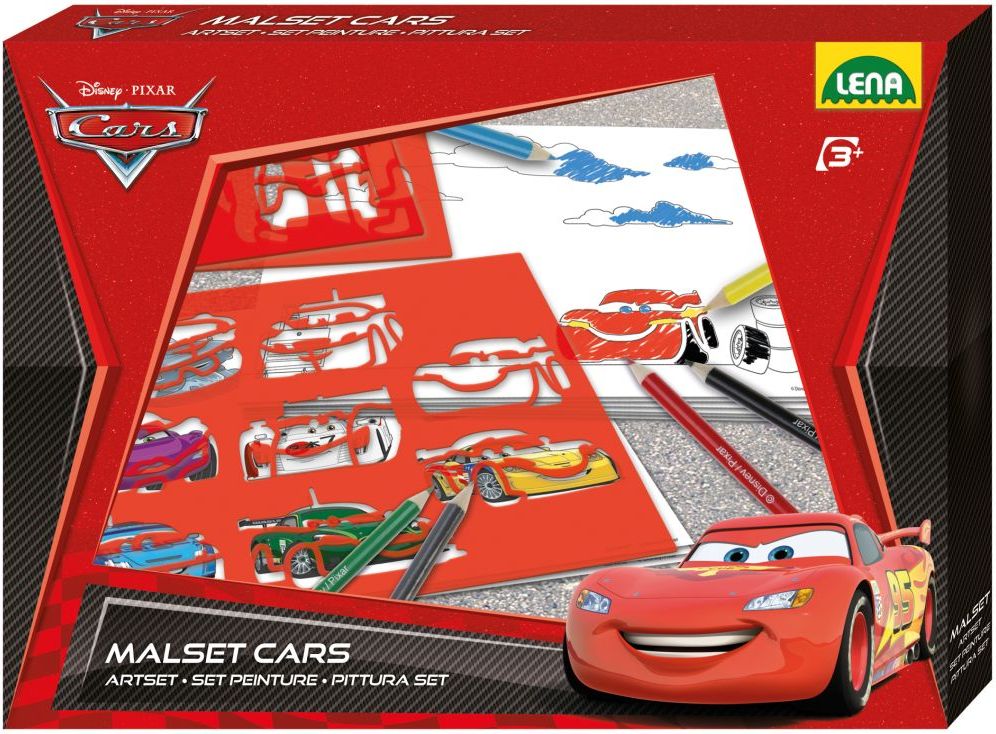 Disney kreslící šablony, Cars, malovací sada - obrázek 1