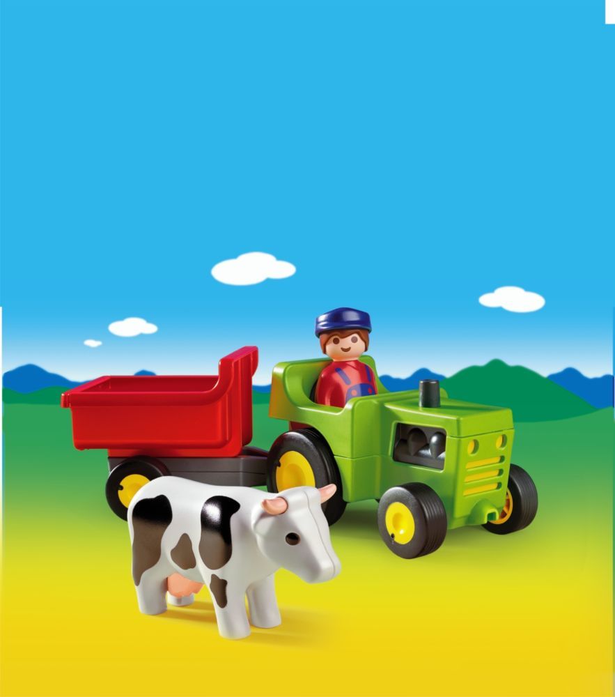 Playmobil 6715 Statkář s traktorem 1.2.3. - obrázek 1