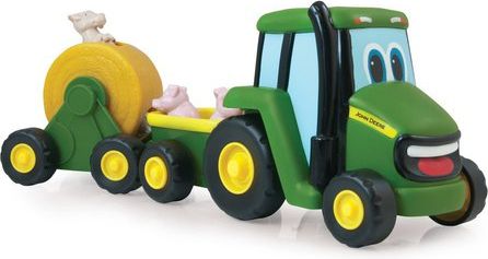 John Deere - Traktor se zemědělským vozíkem - obrázek 1