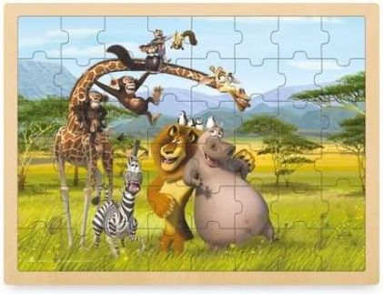 Puzzle - africká zvířátka Woody - obrázek 1