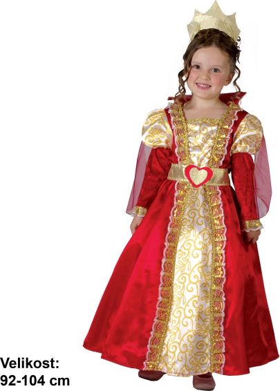 Šaty na karneval - Královna 92-104 cm - obrázek 1
