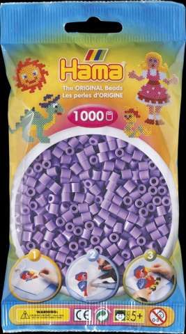 Hama Korálky pastelově fialové - obrázek 1