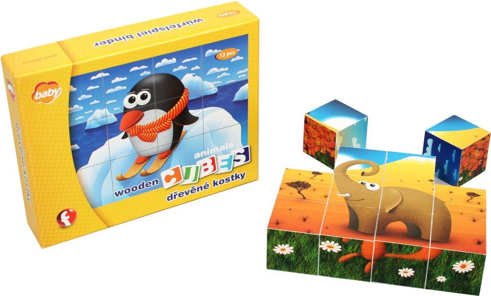 Kostky dřevěné I. Baby - EFKO baby 54620 - obrázek 1