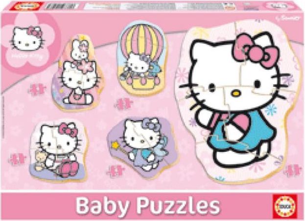 Educa 5v1 Hello Kitty 3-5 dílků - obrázek 1