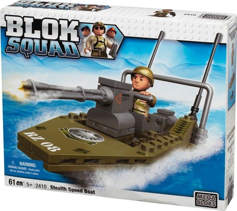 MEGABLOKS Micro 02410 - Blok squad - Vojenský člun - obrázek 1
