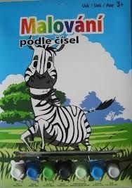 Malování podle čísel Zebra - obrázek 1