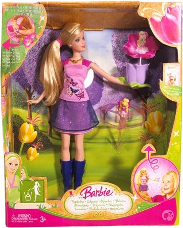 Barbie a květina s vílou Thumbelinou - obrázek 1