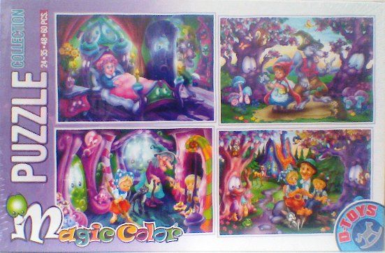 D-Toys Puzzle Magic Color Pohádky 24 35 48 a 60 dílků - obrázek 1