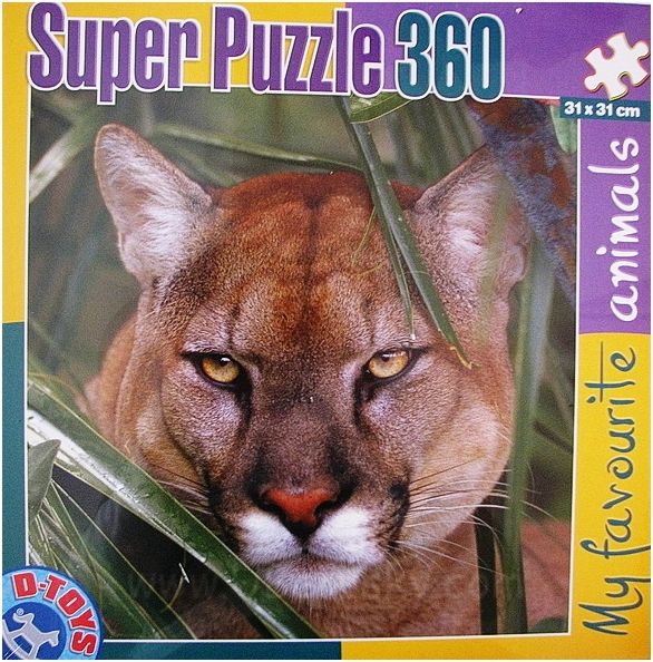D-TOYS Puzzle 360 dílků - Puma - obrázek 1
