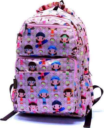 Dívčí školní batoh TopBags ViVi-Square - Růžový 22 l - obrázek 1