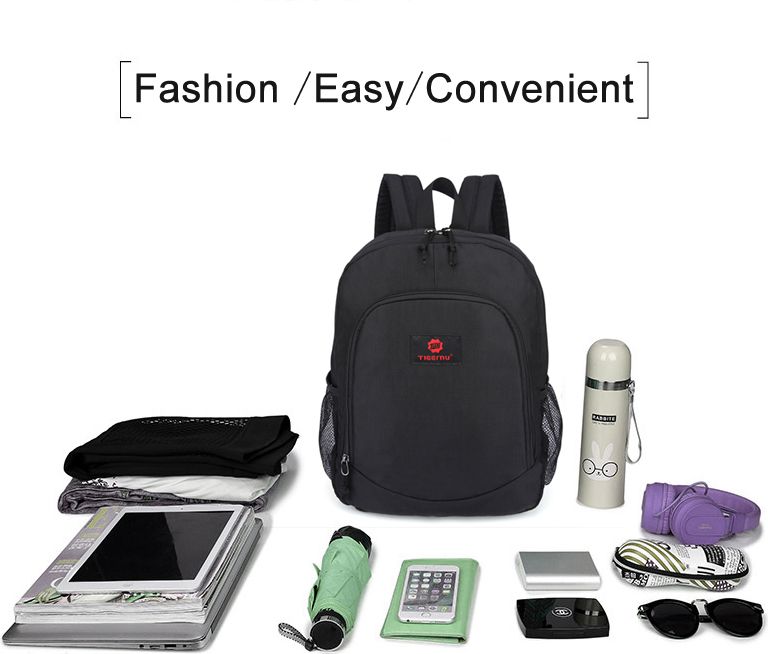 Unisex studentský batoh Tigernu 3200 Červený 18,5 l - obrázek 9