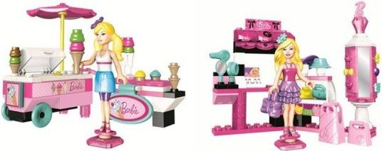 Megabloks  Micro - Barbie Zmrzlinářský vůz / módní salón, cena za jeden kus - obrázek 1