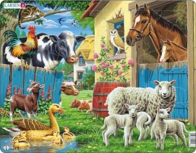 Larsen Puzzle Zvířata na farmě 25 dílků - obrázek 1