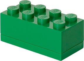 LEGO mini box 8 46 x 92 x 43 mm - tmavě zelená - obrázek 1
