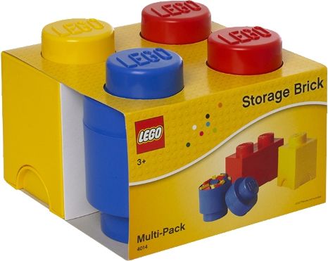 LEGO úložné boxy Multi-Pack 3 - červená, modrá, žlutá - obrázek 1