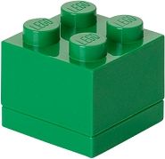 LEGO mini box 4 46 x 46 x 43 mm - tmavě zelená - obrázek 1