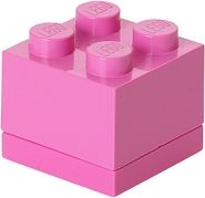 LEGO mini box 4 46 x 46 x 43 mm - růžová - obrázek 1