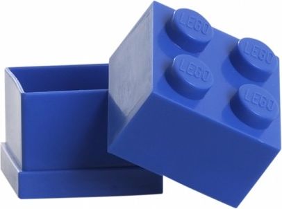 LEGO mini box 4 46 x 46 x 43 mm - modrá - obrázek 1