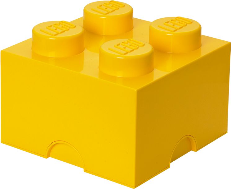 LEGO úložný box 4 250 x 250 x 180 mm - žlutá - obrázek 1