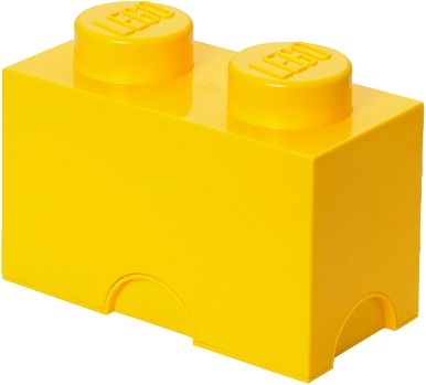 LEGO úložný box 2 125 x 250 x 180 mm - žlutá - obrázek 1