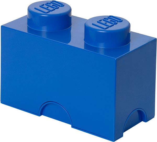 LEGO úložný box 2 125 x 250 x 180 mm - modrá - obrázek 1