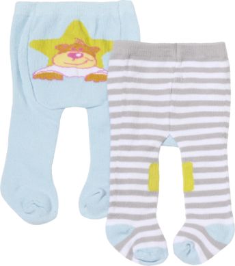 Zapf Creation Baby born Punčocháče 2 páry modrá/šedá - obrázek 1