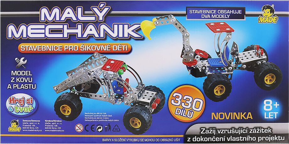 Malý mechanik Bagr a traktor 330 dílků - obrázek 1