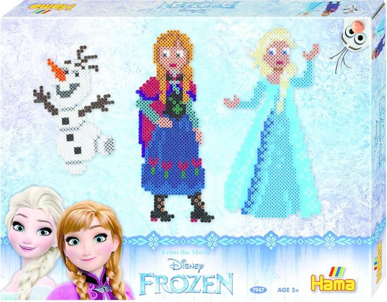 Hama 7946 Zažehlovací korálky MIDI ledové královstí Disney - obrázek 1