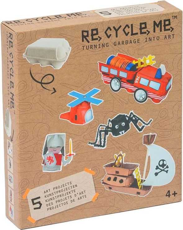Set Re-cycle me pro kluky – stojan na vajíčka - obrázek 1