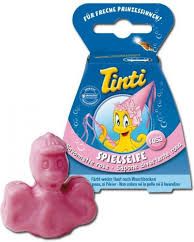 Tinti - Mýdlo ve tvaru chobotničky - růžové, modré - obrázek 1