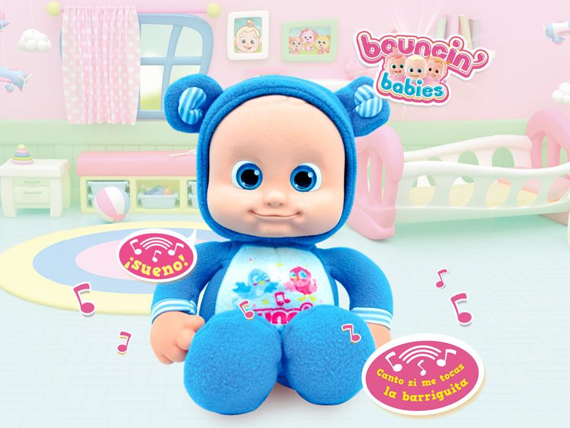 Alltoys Moje první miminko Bouncin Babies usínáček modrá - obrázek 1