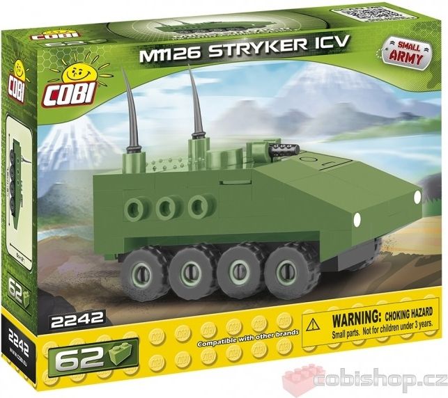 COBI 2242 Small Army NANO kolový obrněný transportér STRYKER M1126 ICV - obrázek 1