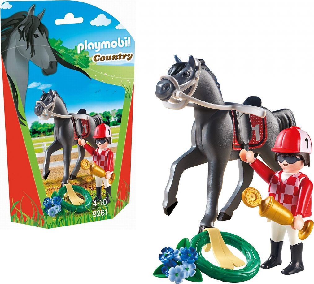 Playmobil 9261 Žokej s koněm - obrázek 1