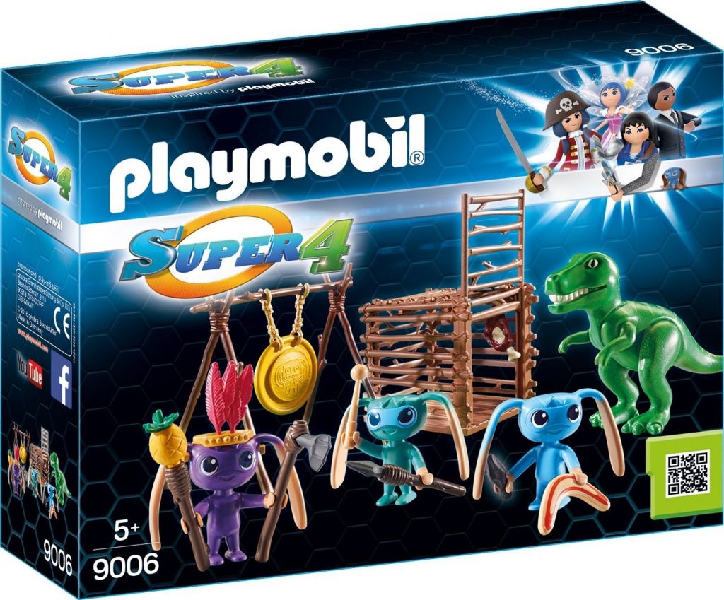 Playmobil 9006 BOJOVNÍCI ALIEN S PASTÍ NA T-REXE - obrázek 1