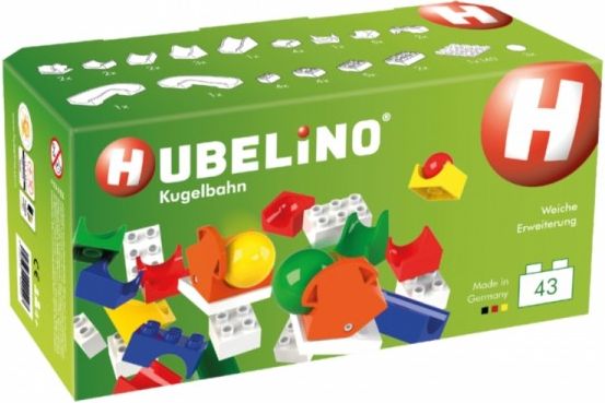 HUBELINO Kuličková dráha - rozšíření 43 ks, s přepínačem - obrázek 1