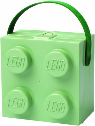 LEGO box s rukojetí - army zelená - obrázek 1