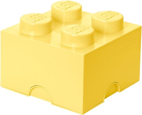 LEGO úložný box 4 (DIF) 250 x 250 x 180 m - světle žlutá - obrázek 1