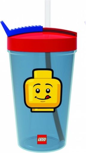 LEGO ICONIC Classic kelímek s brčkem 500 ml - obrázek 1