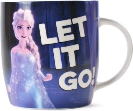 Keramický hrnek Frozen Let It Go (objem 325 ml) bílý - obrázek 1