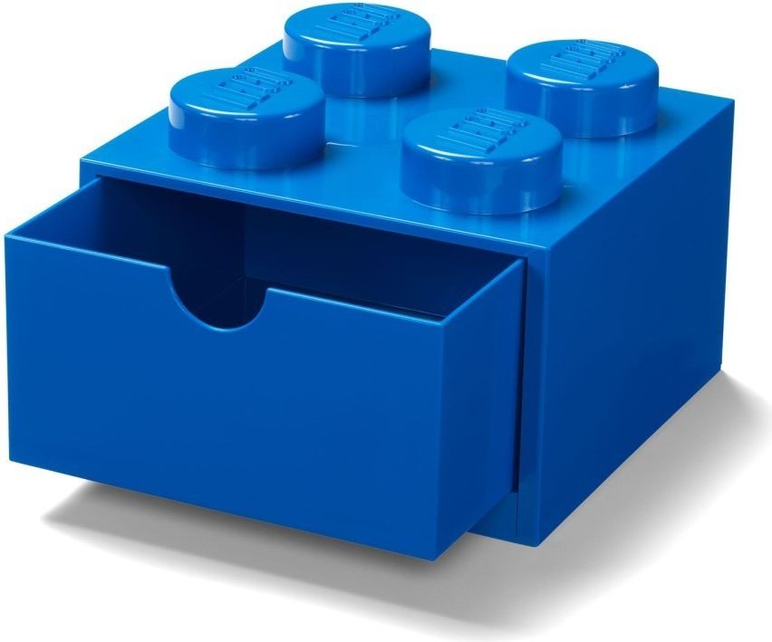 LEGO storage (ROOM) LEGO stolní box 4 se zásuvkou Varianta: modrá - obrázek 1