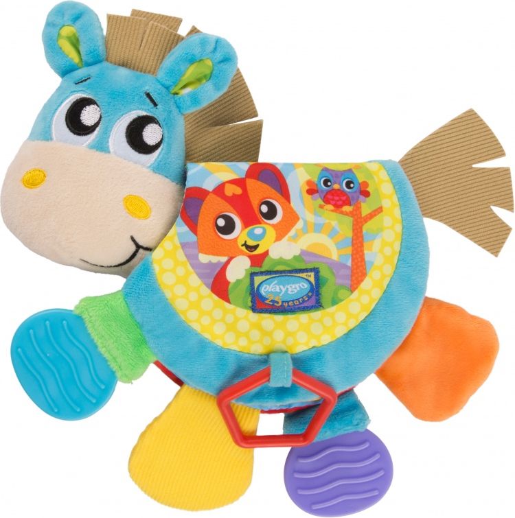 Playgro - Kousací knížka oslík se zvukem - obrázek 1