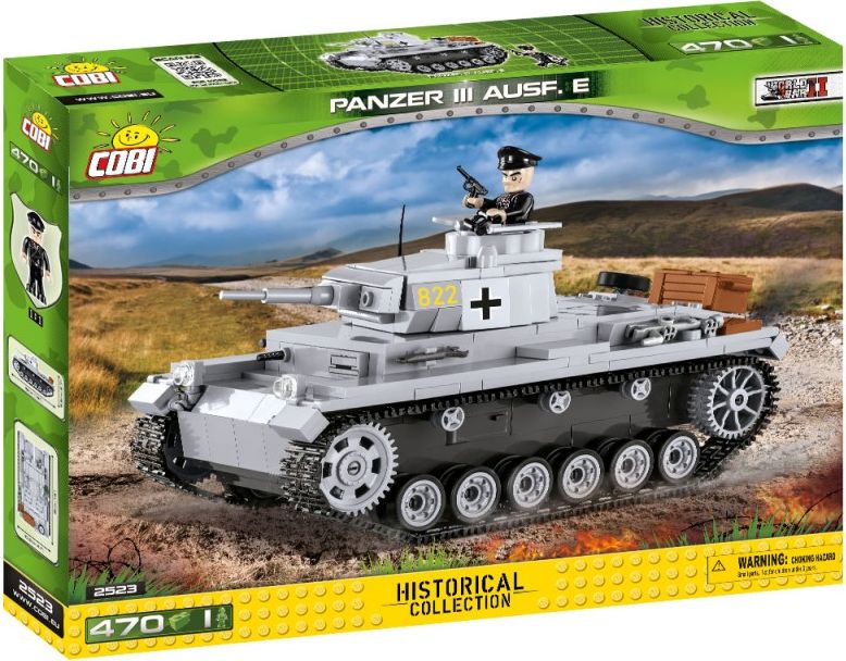 COBI 25Cobi 2523 SMALL ARMY II WW PzKpfw III Ausf. E, 470 k, 1 f23 - obrázek 1
