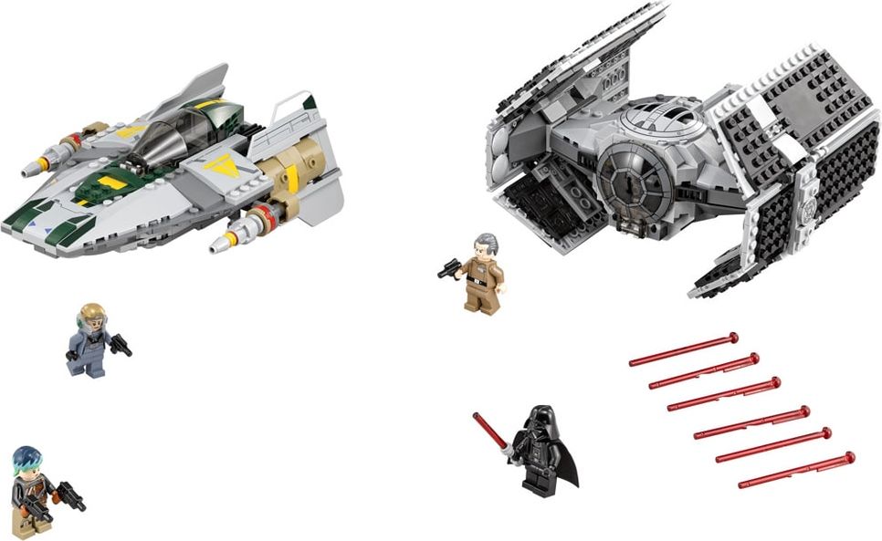 Lego Star Wars Vader’s TIE Advanced vs. A-Wing Starfighter - obrázek 2