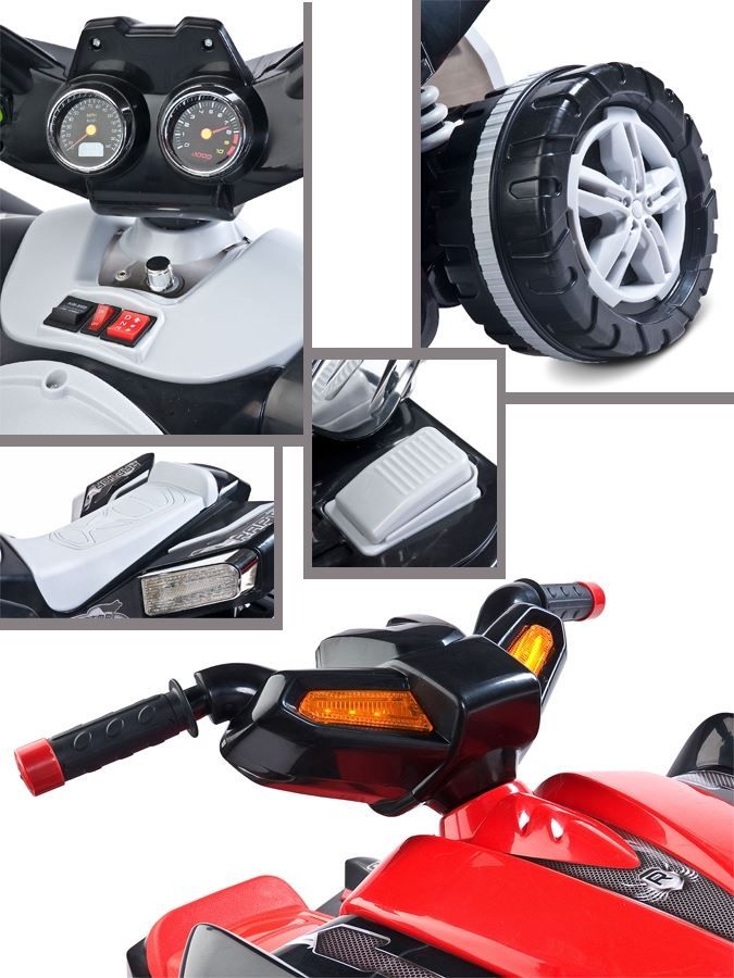 Toyz elektrická čtyřkolka Raptor červená - obrázek 6