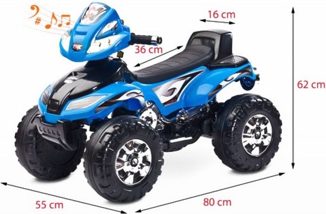 Elektrická čtyřkolka Toyz Cuatro šedá - obrázek 2