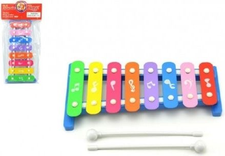 Teddies Xylofon plast/kov 26cm v sáčku - obrázek 1