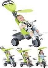 Smart-Trike SMART TRIKE tříkolka 191 Recliner 4v1 Zeleno-šedá - obrázek 1
