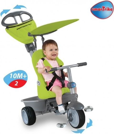 Smart-Trike SMART TRIKE tříkolka 191 Recliner 4v1 Zeleno-šedá - obrázek 3