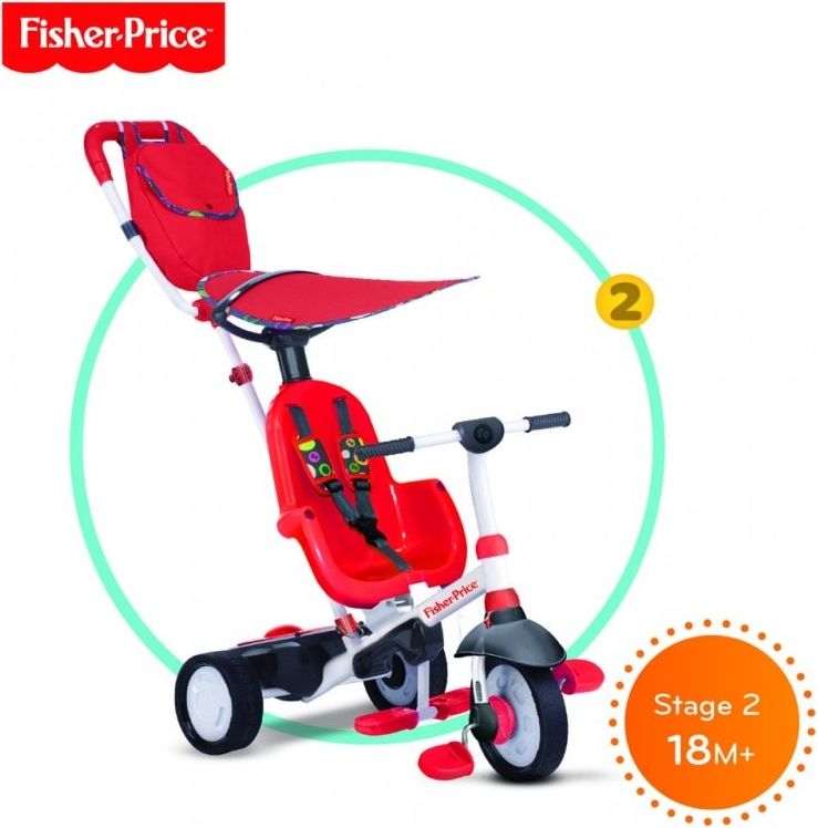 Smart-Trike SMART TRIKE tříkolka Fisher Price 320 Charisma 4v1 Červená - obrázek 3