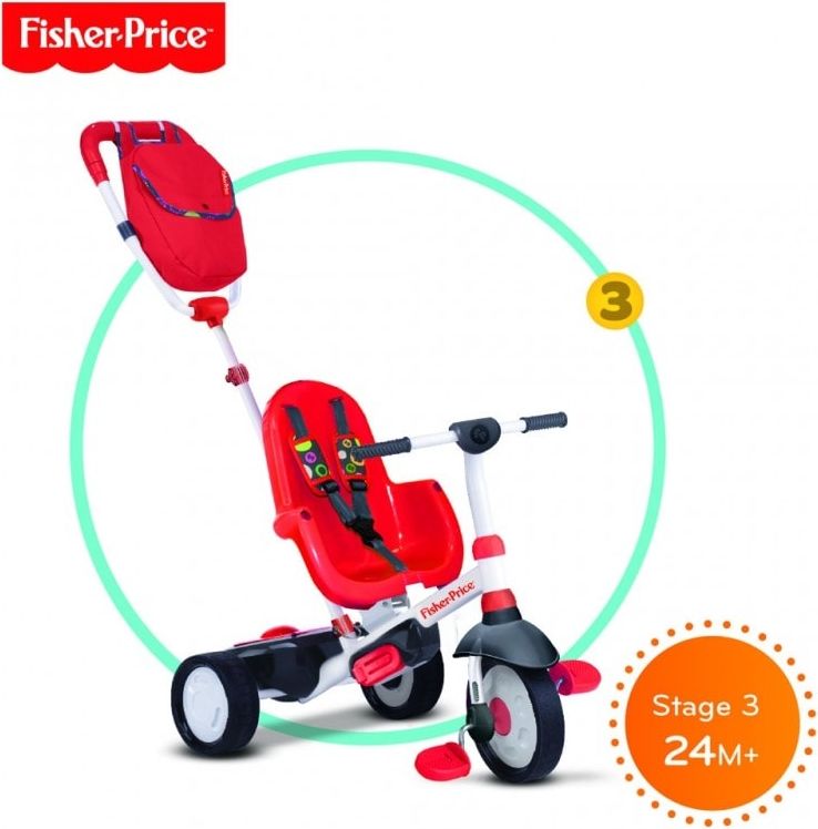 Smart-Trike SMART TRIKE tříkolka Fisher Price 320 Charisma 4v1 Červená - obrázek 4